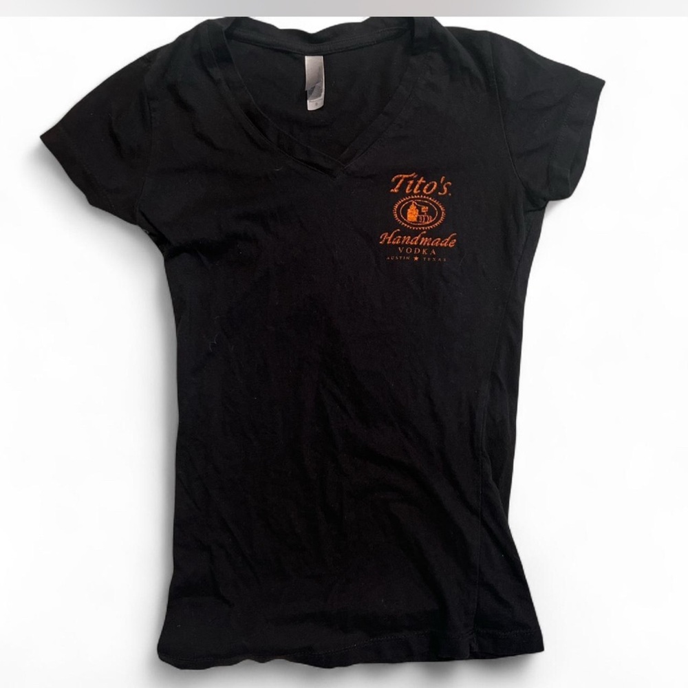 Black Women's V-Neck Top